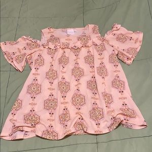 LC Lauren Conrad Cold Shoulder Blouse Size Large